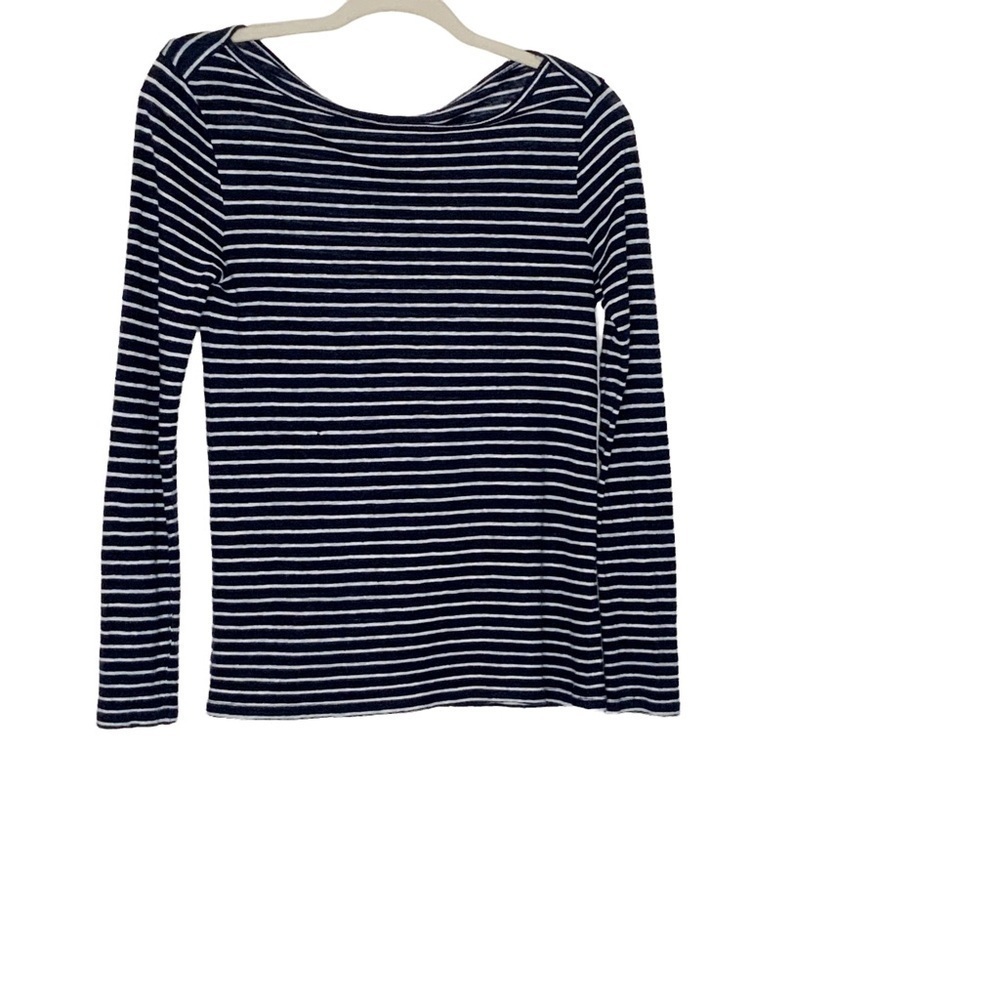 J Crew striped linen top. Size S - Picture 2 of 5